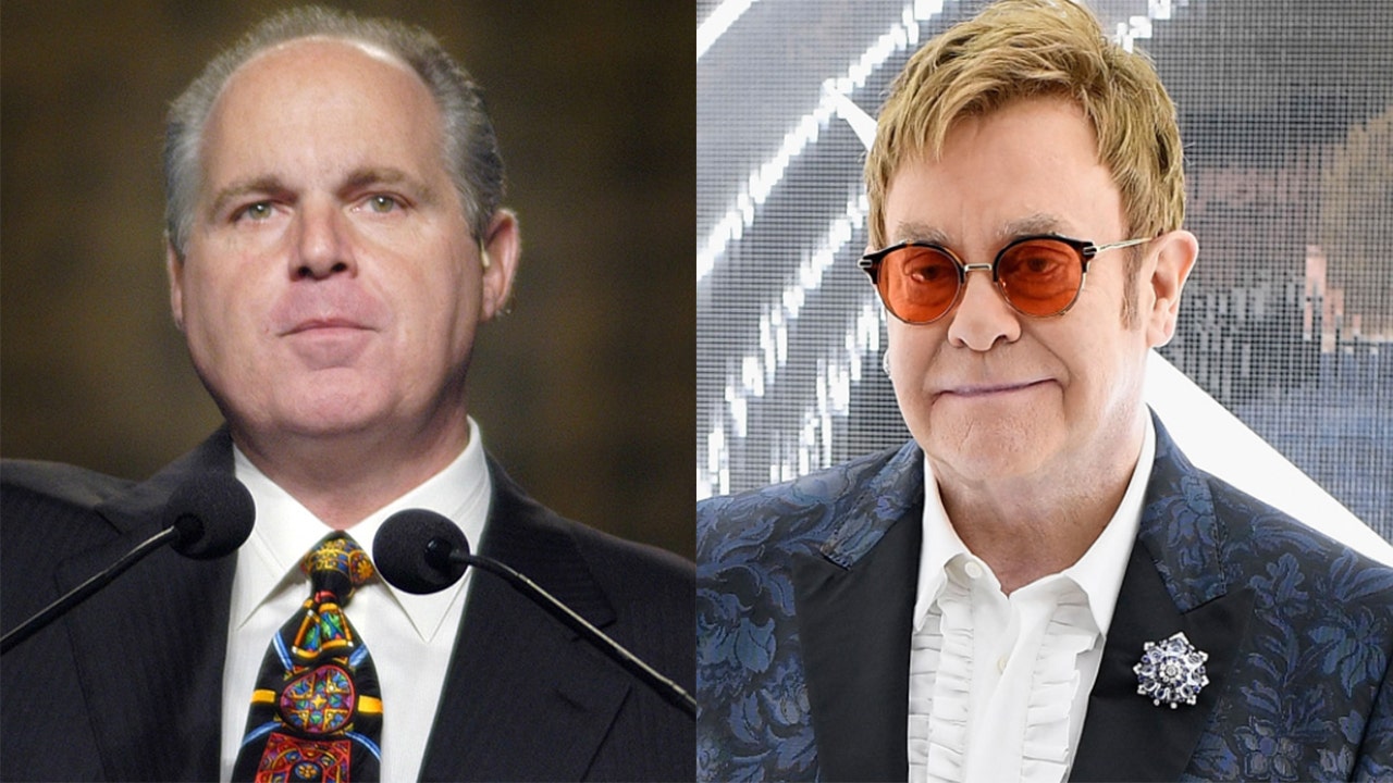 Rush Limbaugh had an unlikely friendship with Elton John, who performed at his 2010 wedding