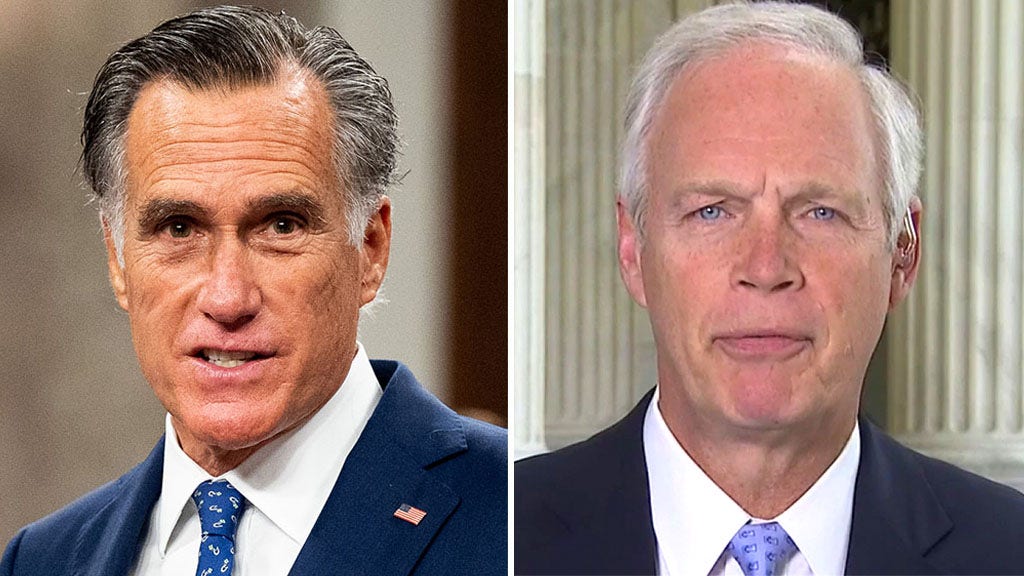 Sen. Ron Johnson shows frustration with Sen. Mitt Romney during impeachment vote