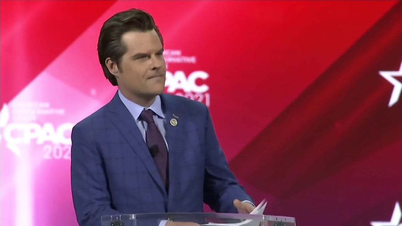 Gaetz blasts Cuomo at CPAC: Establishment considers him 'a cross between King David and Tom Brady'
