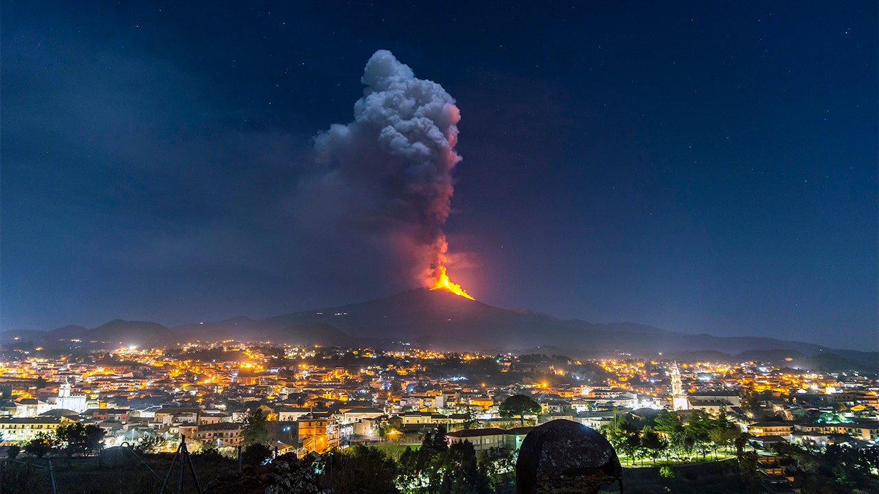 The recent eruption of Mount Etna is a spectacular volcanic show