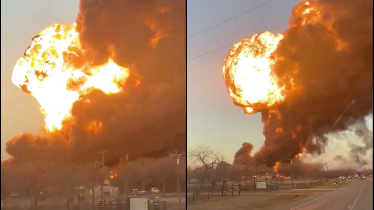 Train collides in Texas with an 18-wheeled truck