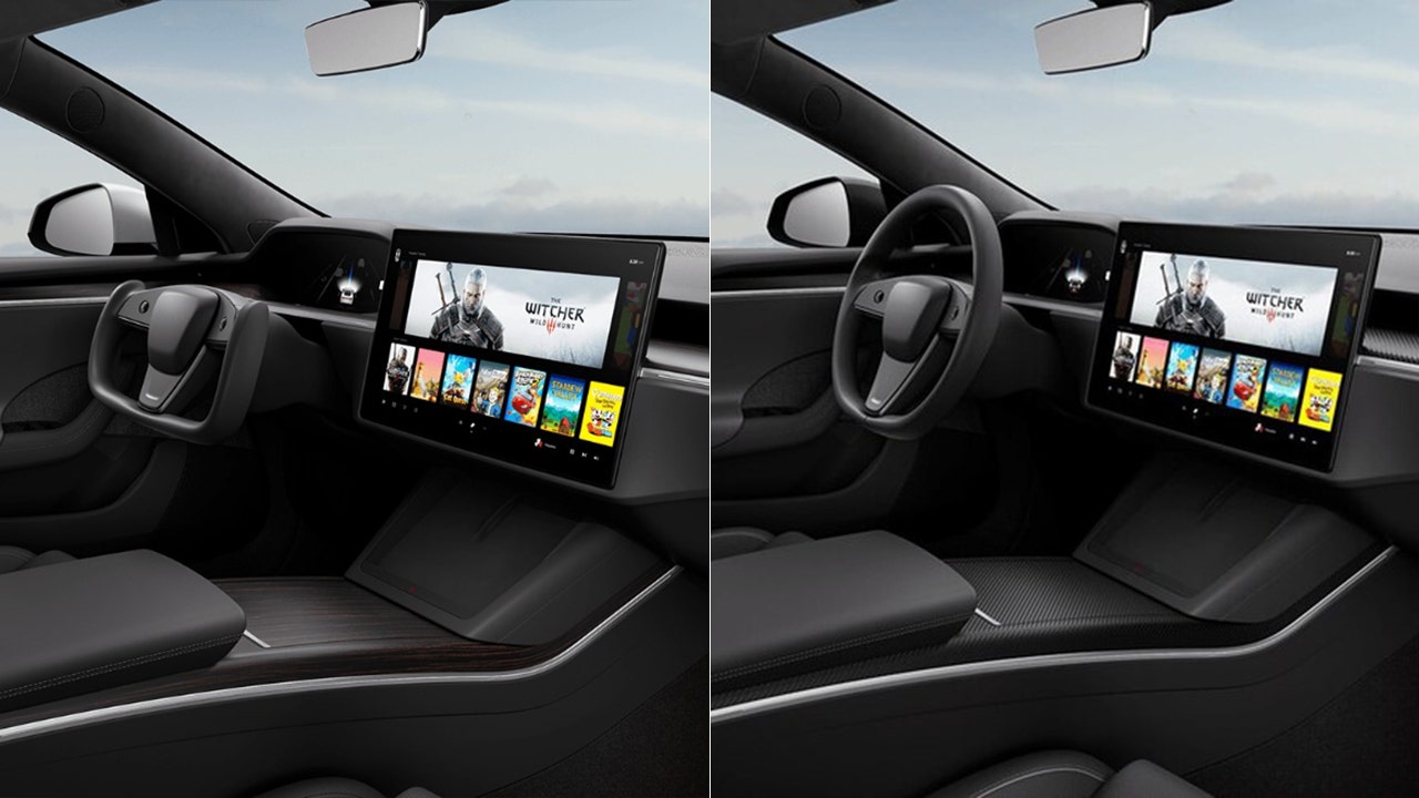 Tesla's bizarre swipe-to-drive gear selector revealed in video
