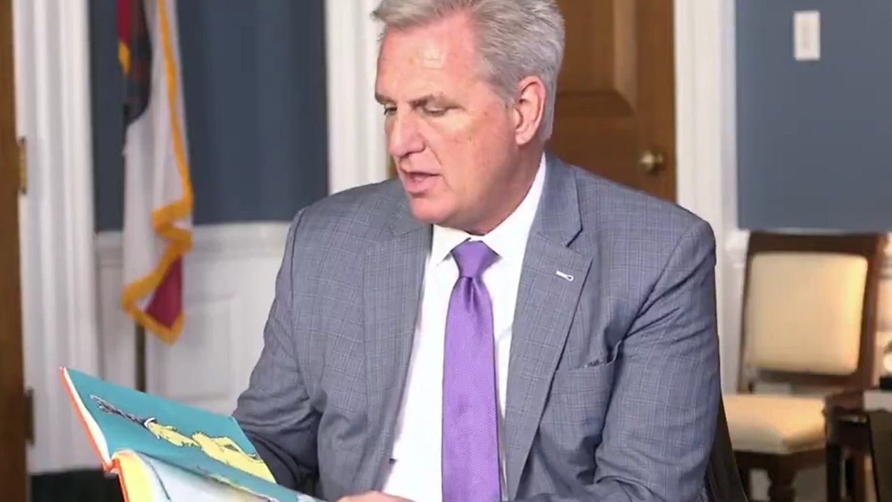 Congressman Kevin McCarthy posts the video by reading Dr. Seuss’s book after 6 other titles have been canceled due to “racist” images