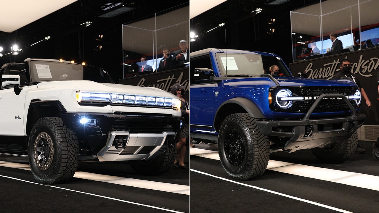 First GMC HUMMER EV and Ford Bronco auctioned for millions