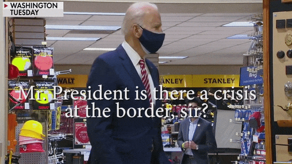 President Biden's appearance at a hardware store will be cut short on March 10, 2021.