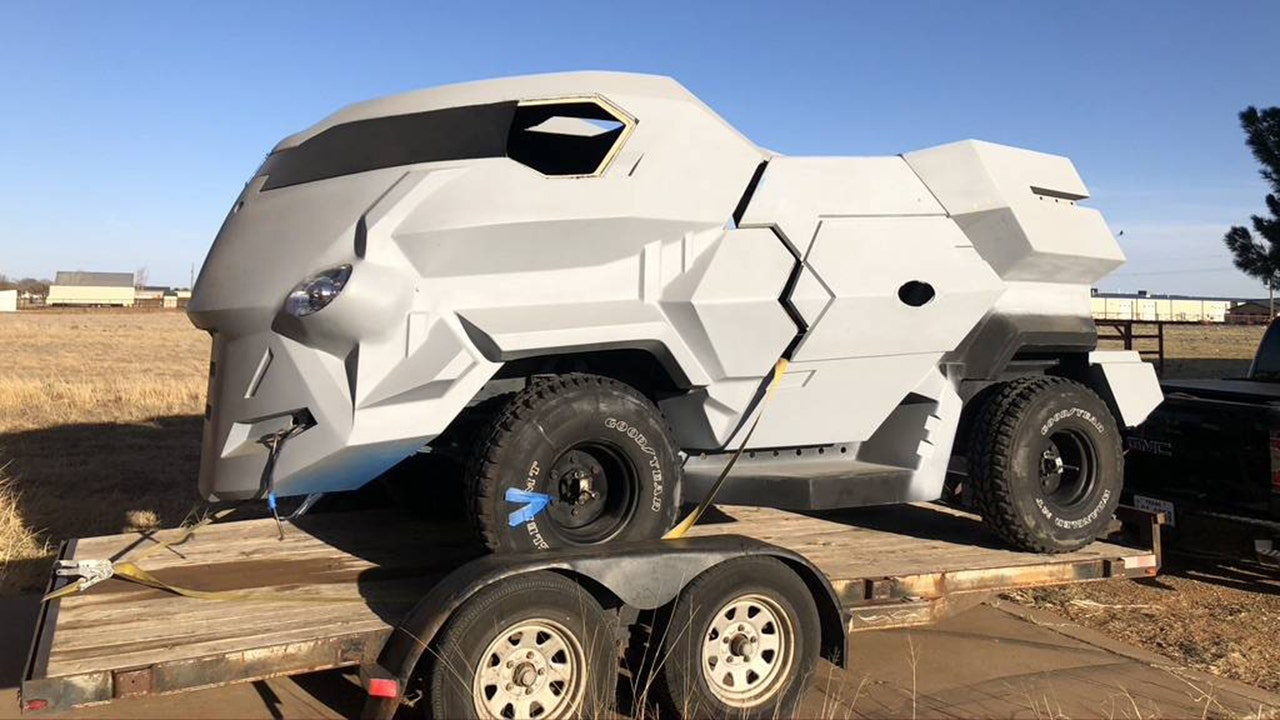 Judge Dredd's futuristic monster movie truck is for sale