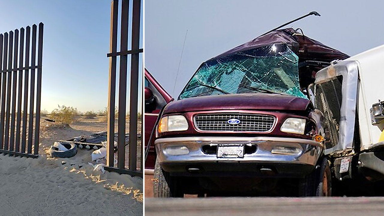 Two SUVs crossed the U.S.-Mexico border in California – then crashed, burned in separate crashes: reports