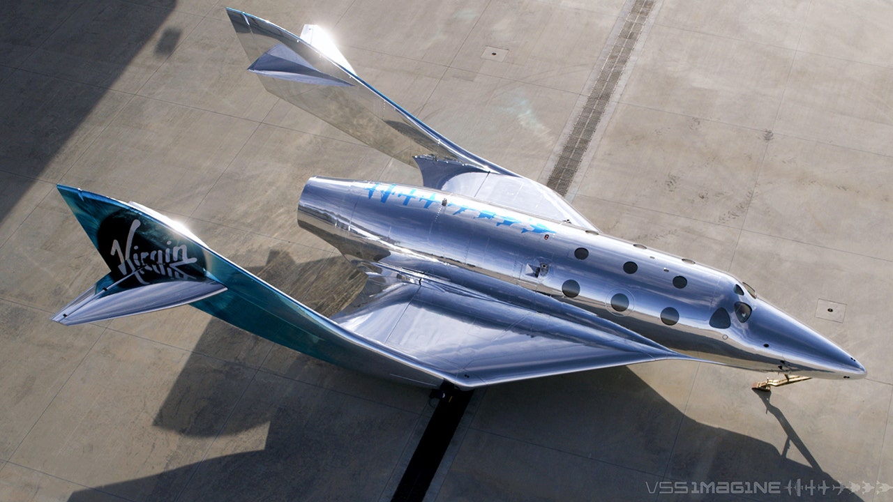 Virgin Galactic unveils new 'SpaceShipThree' space plane
