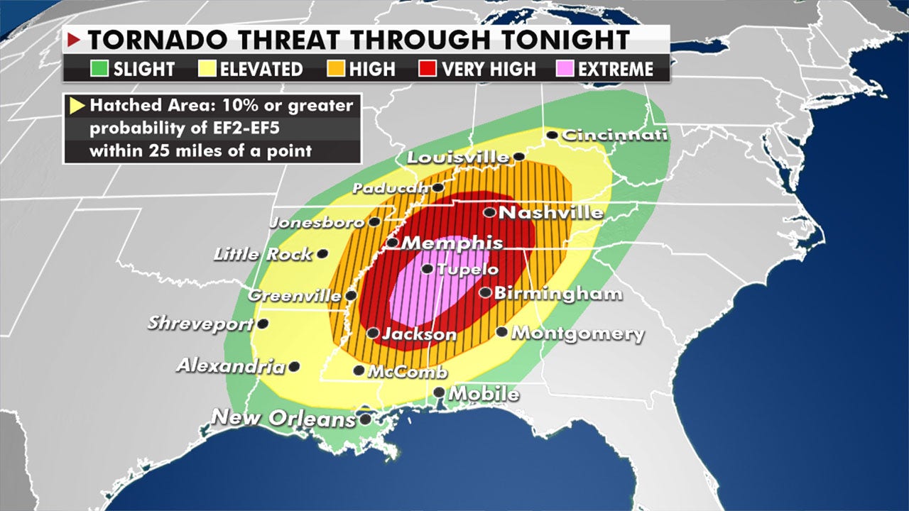 National weather forecast: Tornadoes, hail, storms to reach the Center-South