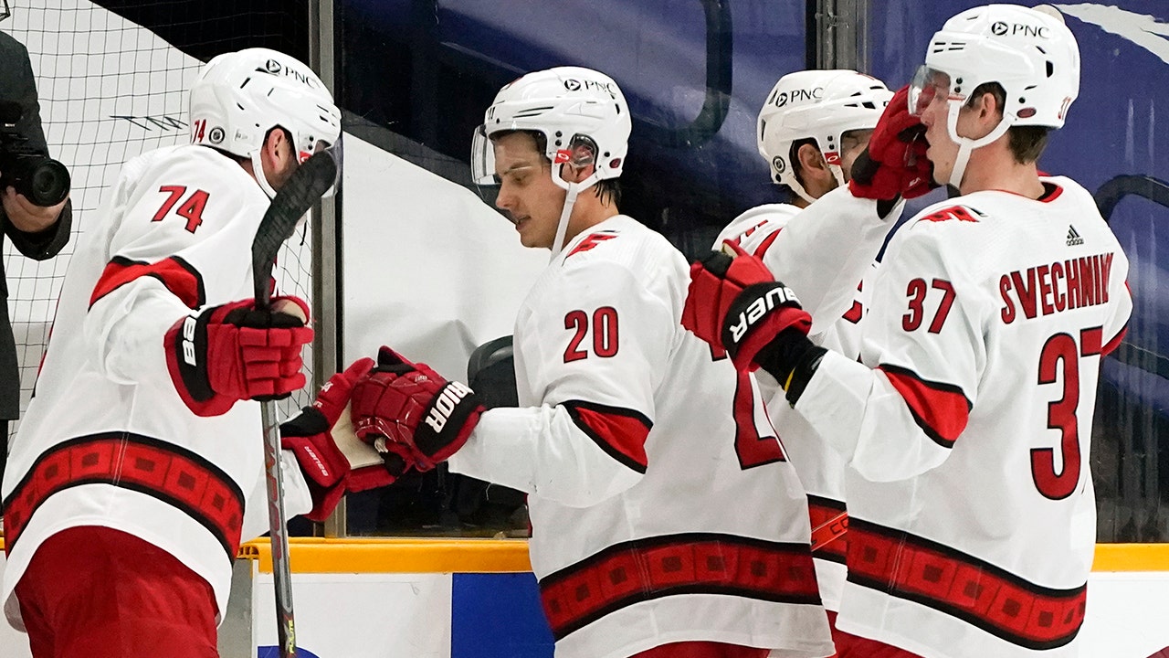 Aho scores 2 goals to lead Hurricanes over Predators 4-2