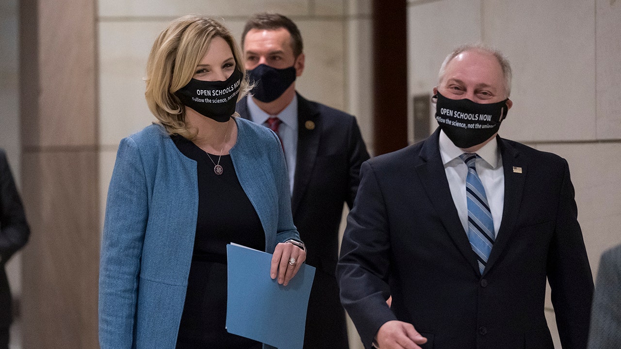 House GOP lawmakers wear 'open schools now' face masks, push 'follow the science'