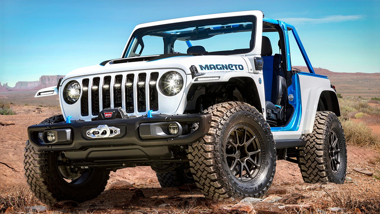 Electric Jeep Wrangler ‘Magneto’ is a clean machine for dirt roads