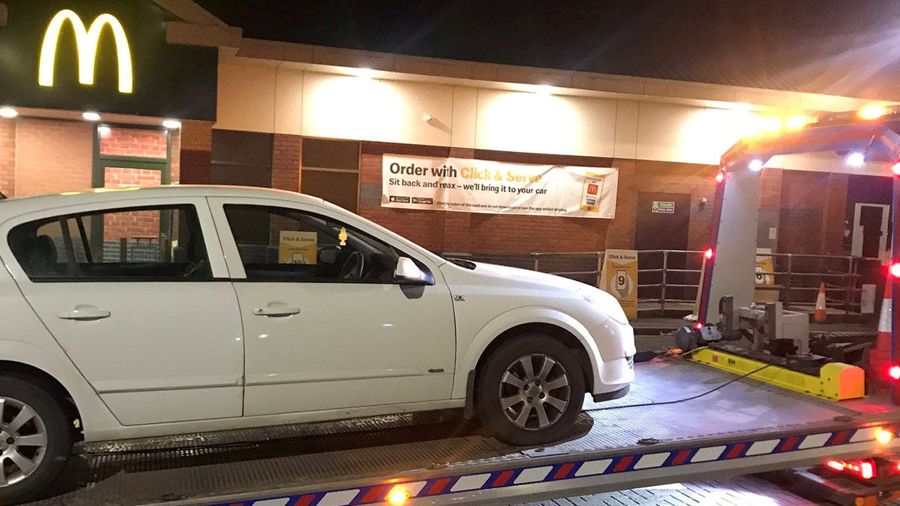 Police seize car at McDonald's drive-thru: 'This driver's not lovin' it'