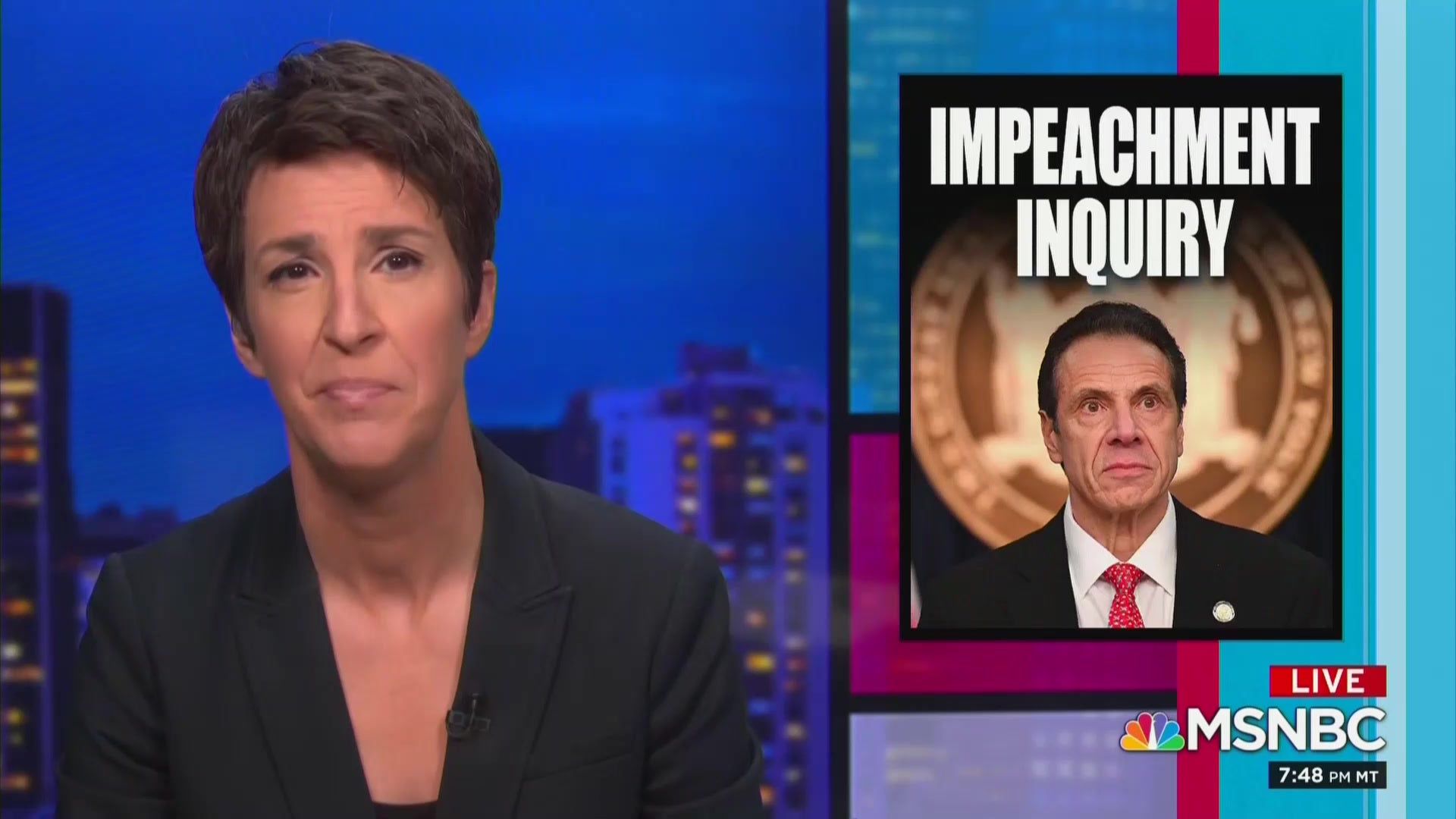 Rachel Maddow breaks silence on Cuomo, warns MSNBC viewers his scandals are 'developing by the second'