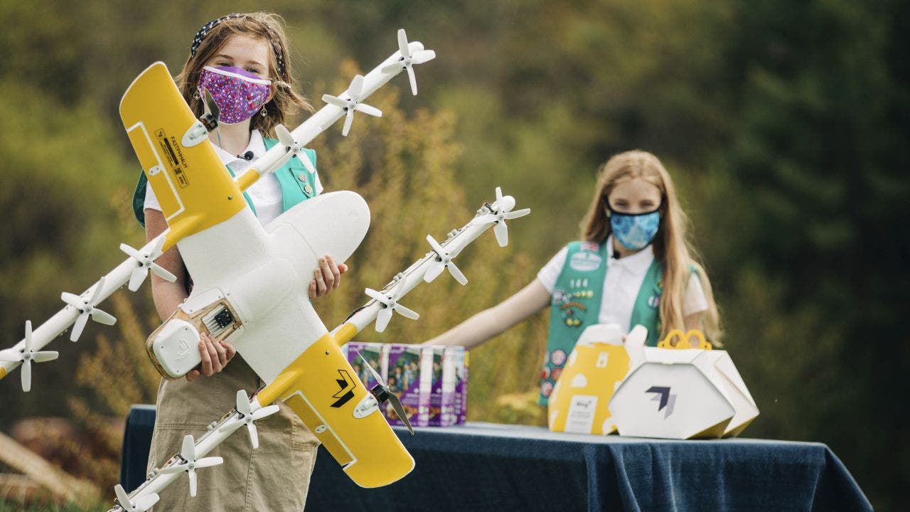 Virginia Girl Scouts are using a drone delivery service to dispatch cookies