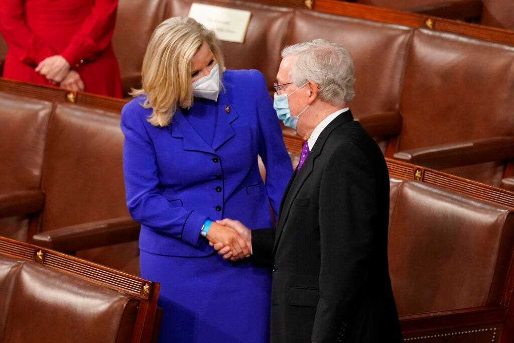 Biden’s bipartisan bid: President fist bumps Cheney