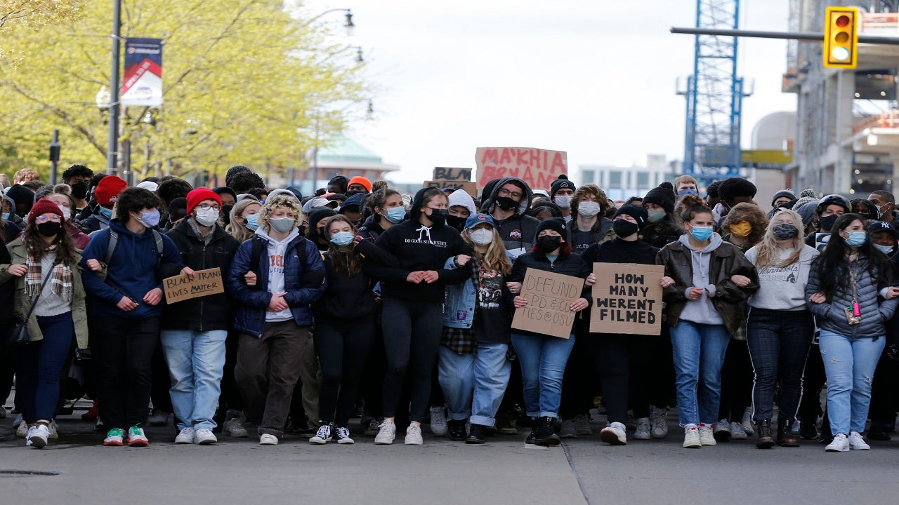 Columbus shooting: Protesters call for abolition, defunding of law enforcement, reports say