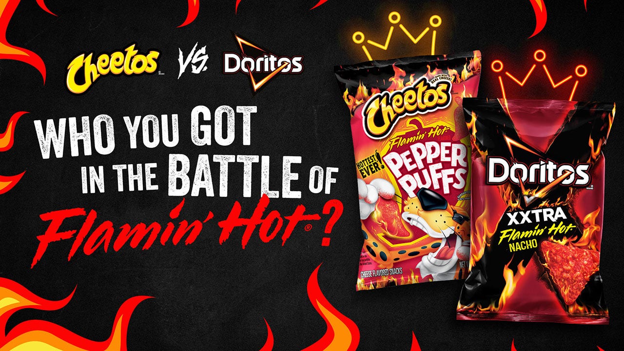 Doritos and Cheetos announce face off to determine the hottest chip