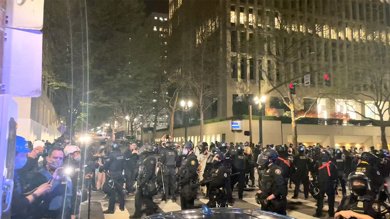 Riot declared in Portland after protesters cause damage following police shootings