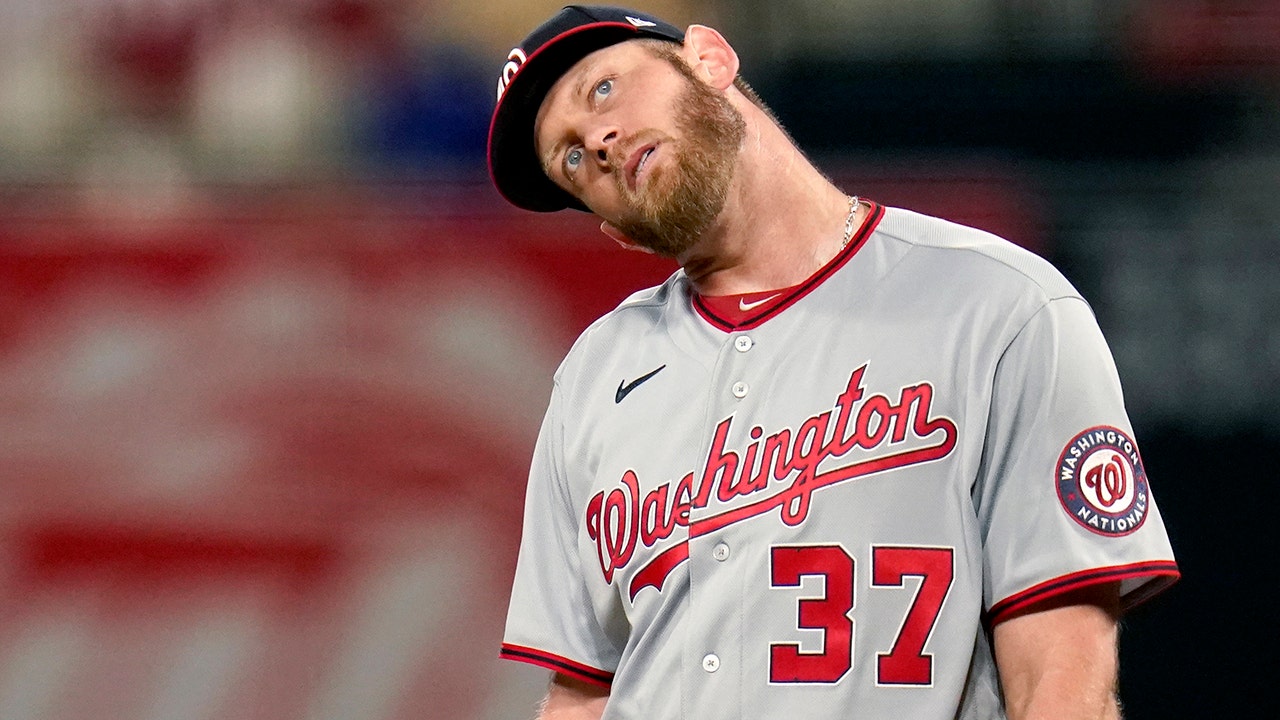 This is a 2010 photo of Stephen Strasburg of the Washington Nationals  baseball team. This image reflects the Nationals active roster as of  Sunday, Feb. 28, 2010, when this image was taken