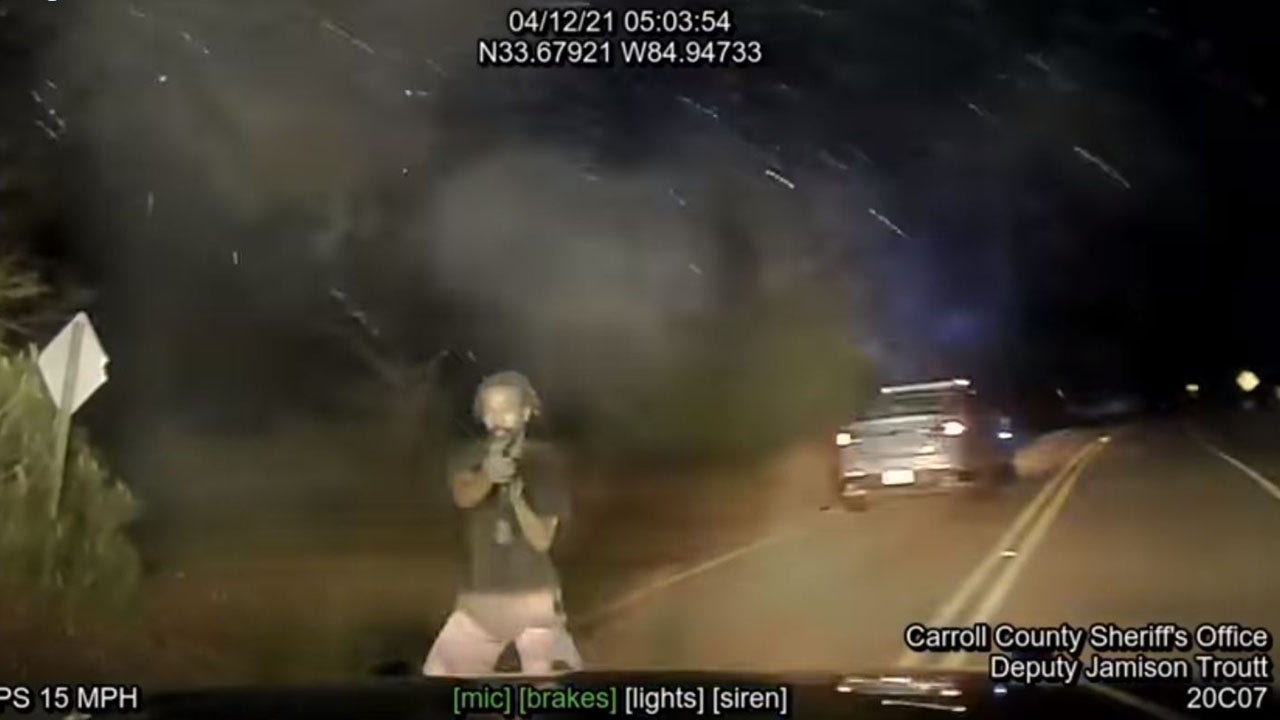 Georgia police release video of suspect opening fire on officers during chase