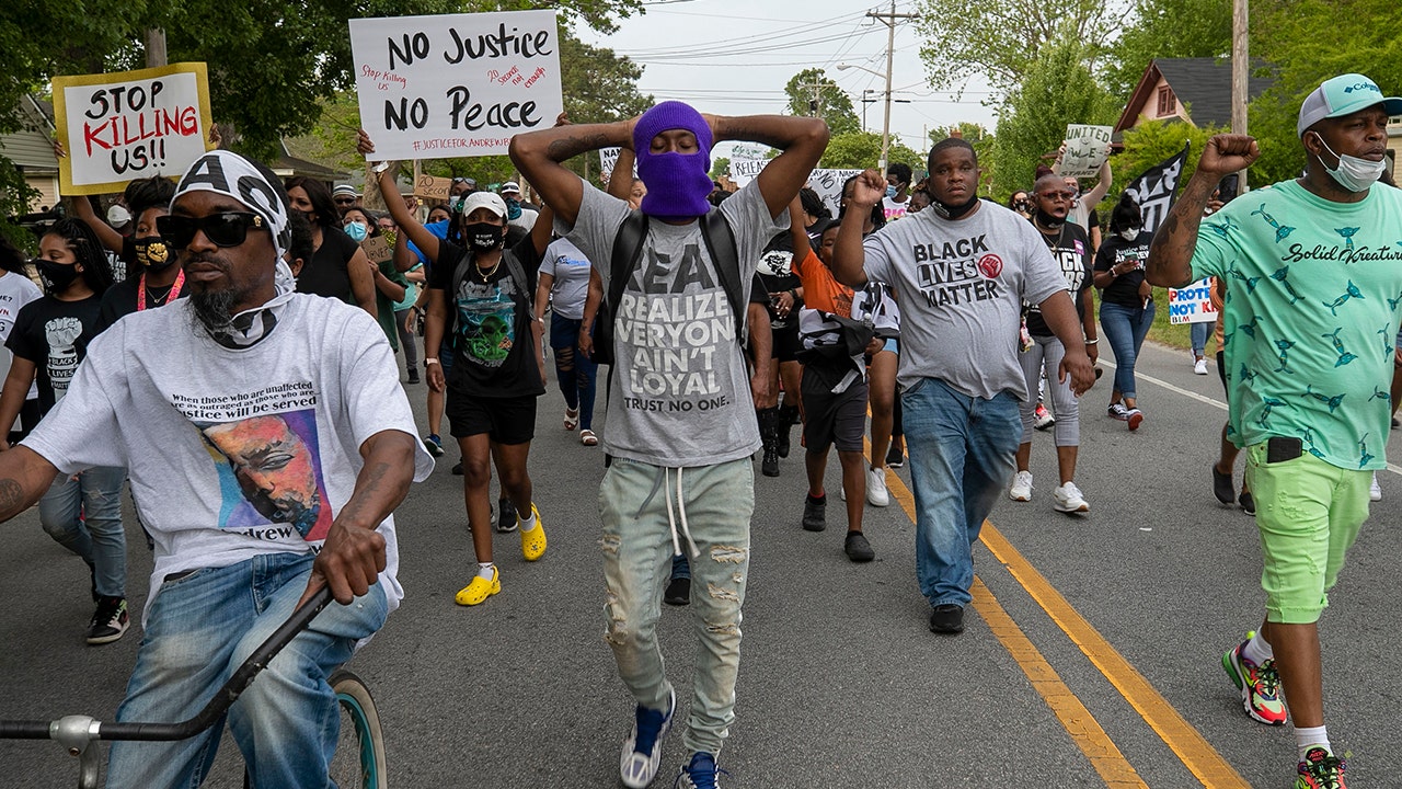 Elizabeth City protests: At least 2 arrests as demonstrators face off with cops in riot gear