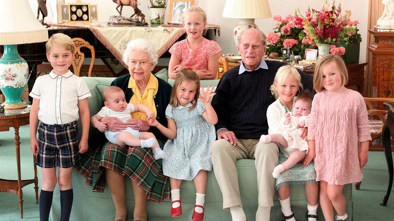 Royal family members share unseen photos of Prince Philip with great-grandchildren