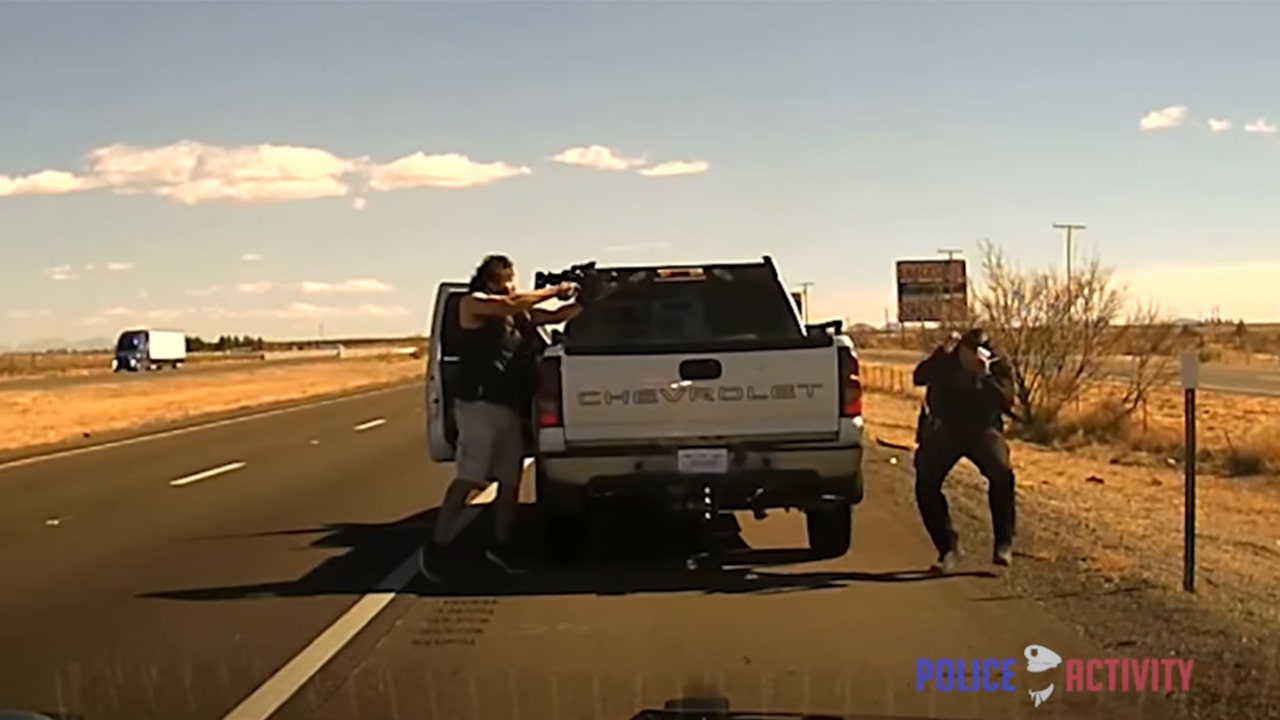 New Mexico police officer shot in the head during routine stop in February, new video shows