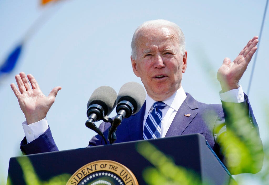 Biden tells Coast Guard cadets nation’s at ‘significant inflection point,’ calls class dull after joke bombs
