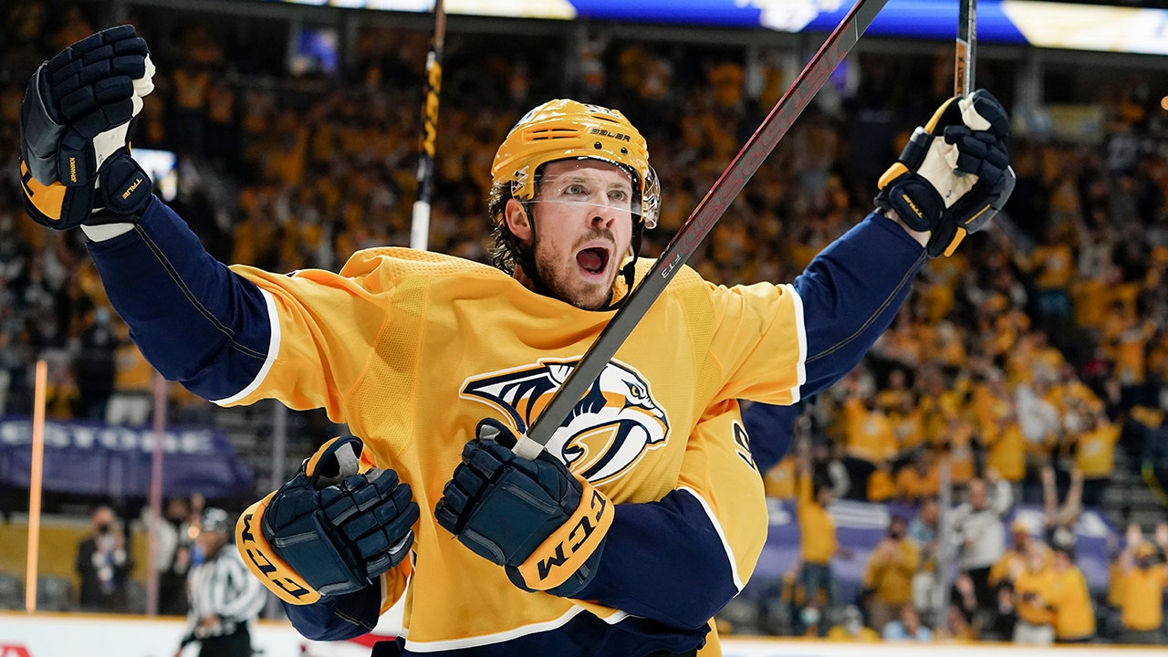 Preds beat Canes 4-3 in double OT again to tie series at 2-2