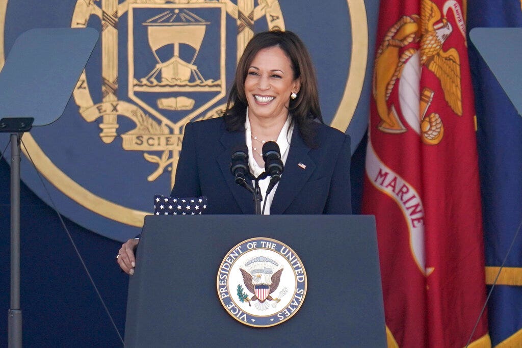 Check out Kamala Harris' Naval Academy graduation punchline: 'Just ask ...