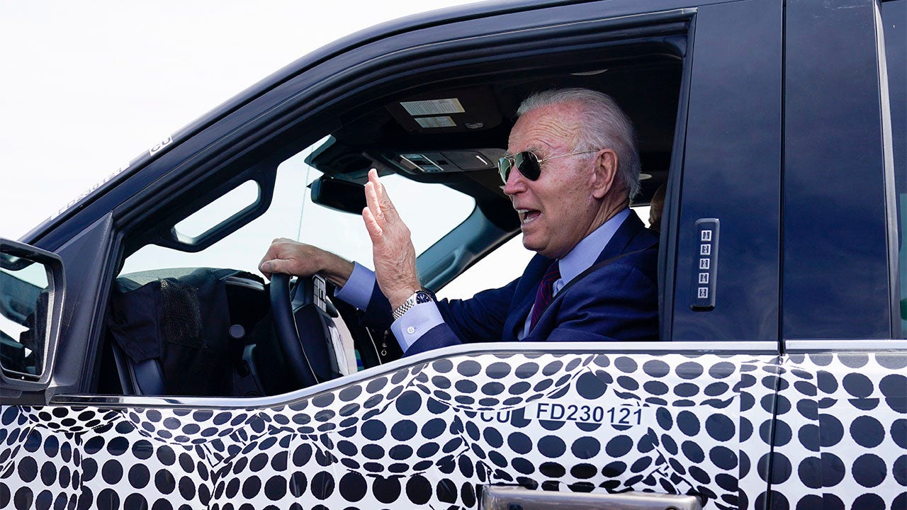 Biden jokes about running over reporter with vehicle when asked about Israel during Ford test drive