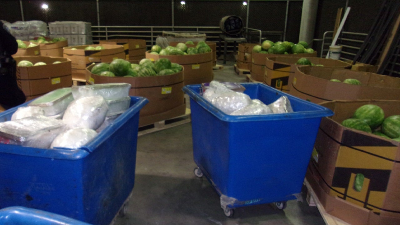California customs agents seize $2.5M worth of meth hidden in watermelon shipment: CBP