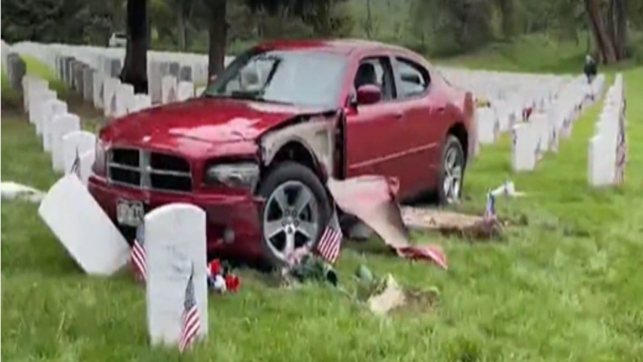 FOX NEWS: Suspected drunk Denver driver knocks over several headstones at veterans cemetery on Memorial Day June 1, 2021 at 07:58AM