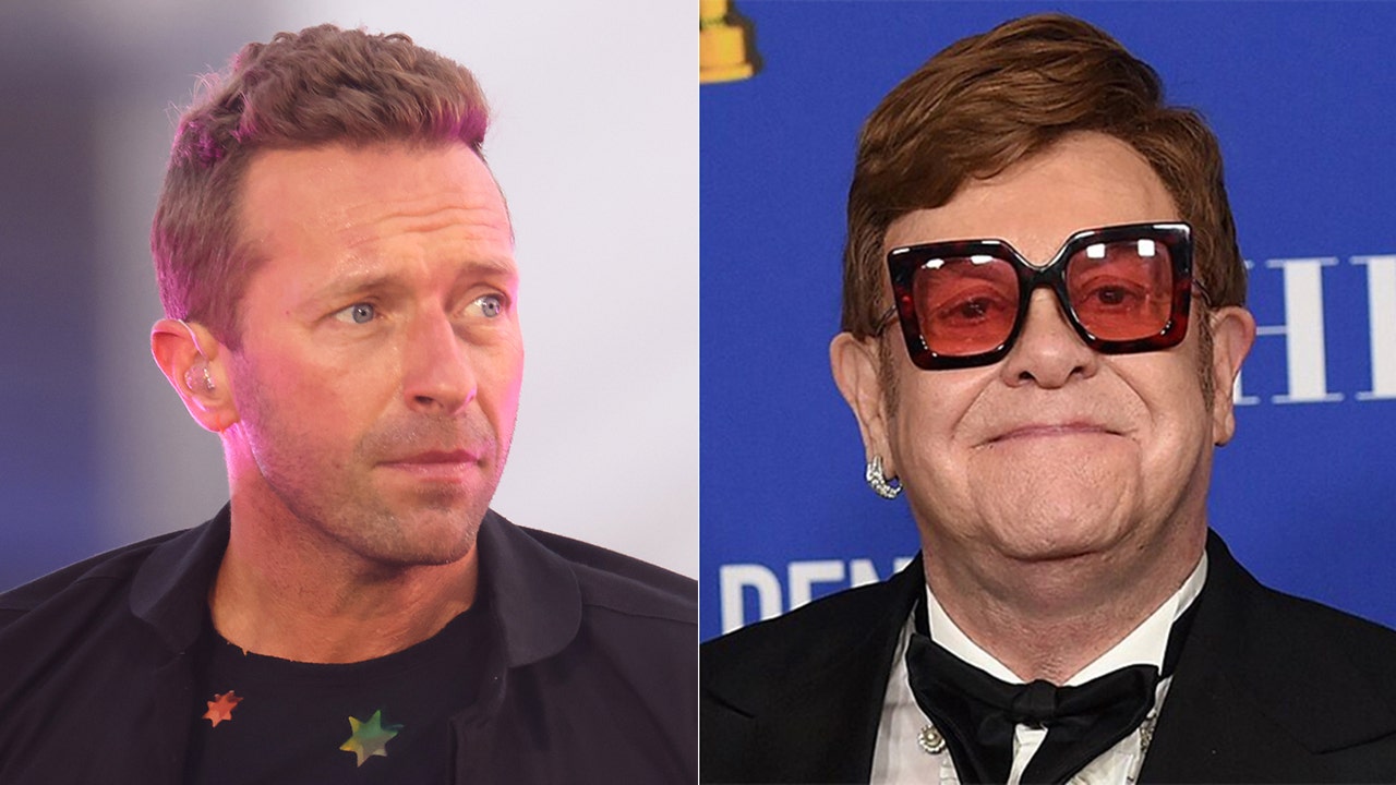 Elton John receives iHeartRadio Music Awards’ icon nod as Chris Martin jokes he doesn’t ‘know much’ about him
