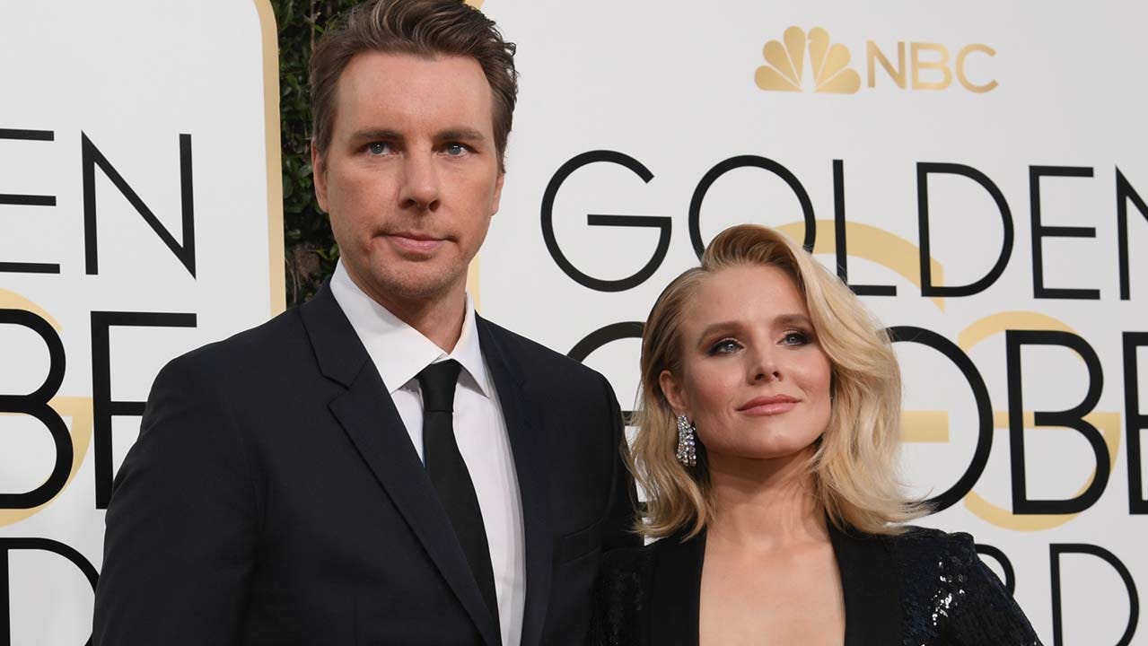 Dax Shepard and Kristen Bell at the Golden Globes