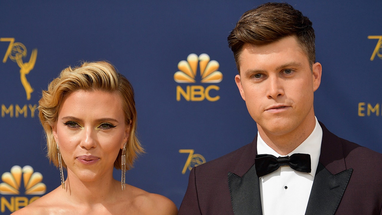 Scarlett Johansson slimed by husband Colin Jost during MTV Movie and TV Awards speech