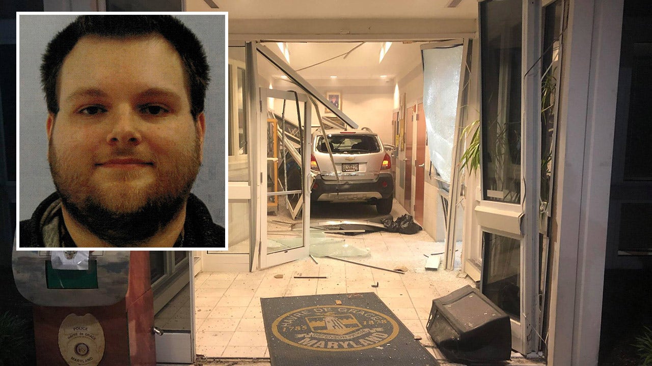 Maryland man arrested after calling in threat to kill a cop, driving car into police station