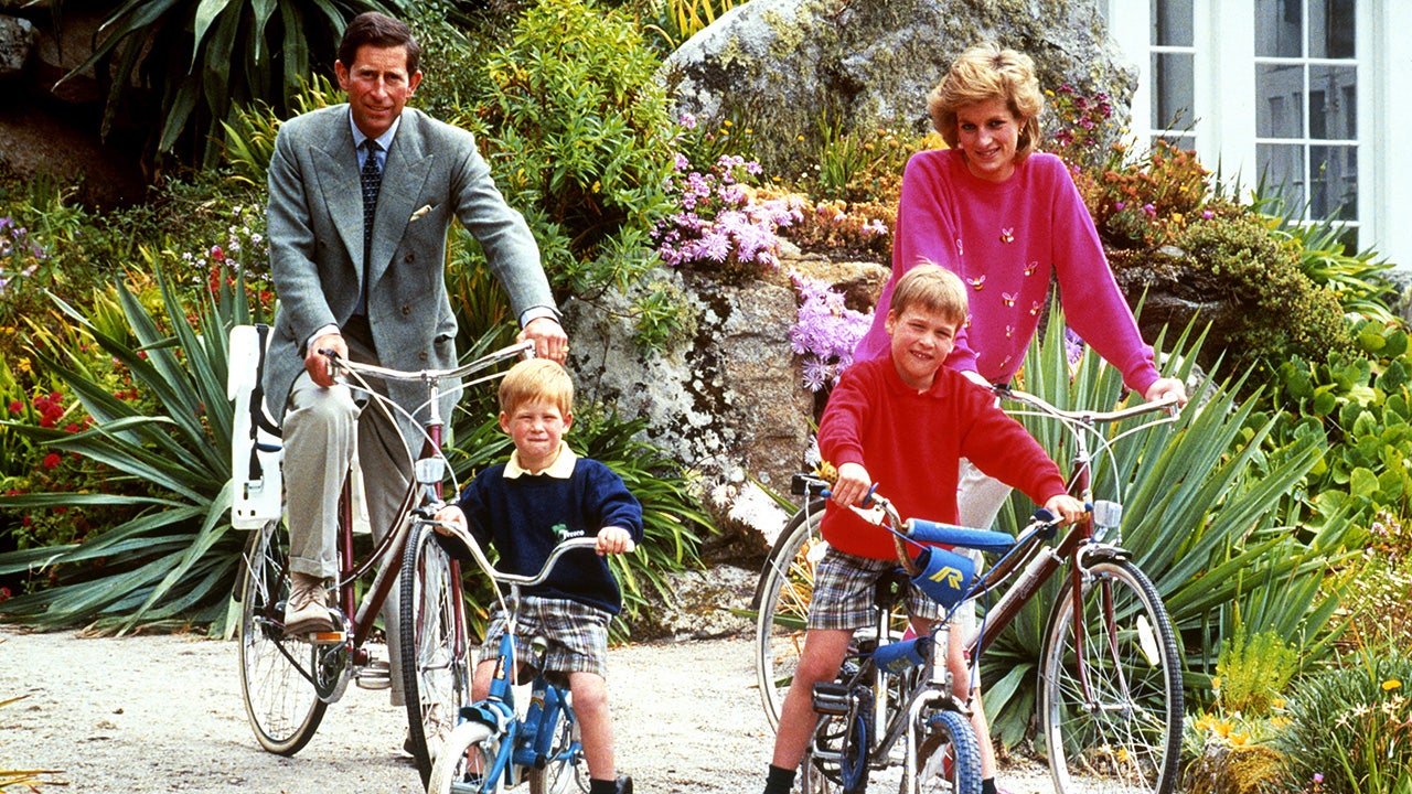 Prince Harry's childhood photos debunk his claim he 'never' could ride bikes as young royal family member