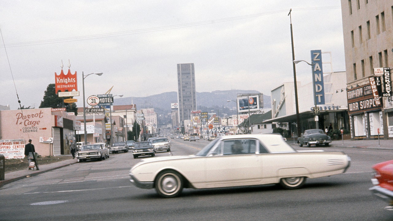 Amazing dash cam footage captures close call accident on Hollywood's Sunset Strip ... in 1963!