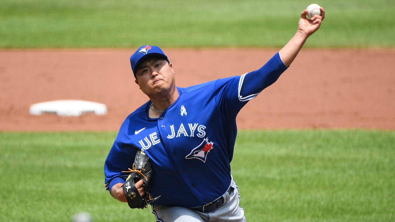 McGuire hits 3 doubles as Ryu, Blue Jays beat Orioles 7-4