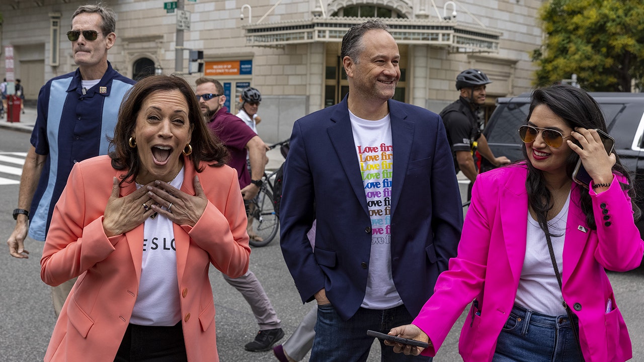 Kamala Harris becomes first sitting VP to join Pride march, calls for passage of GOP-opposed Equality Act