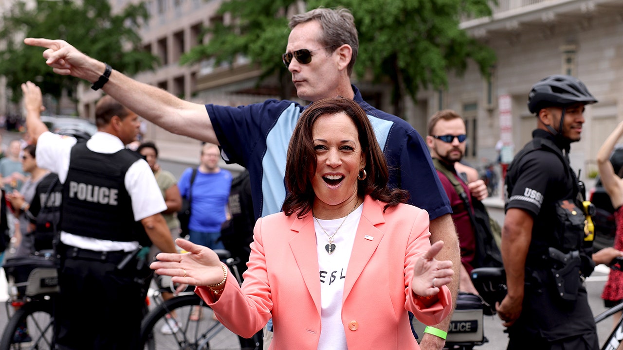 Kamala Harris’ Secret Service agent 'clearly not happy' about VP's Pride walk: Twitter users react