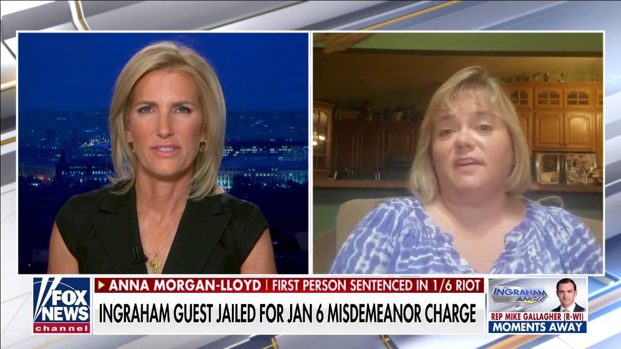 Indiana grandmother, first to be convicted in Capitol riot cases, avows nonviolence in Ingraham interview