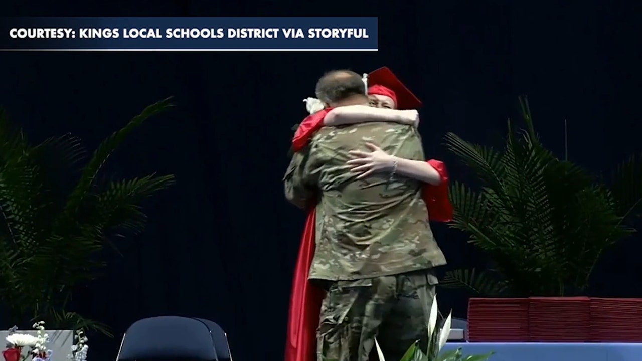 Air Force dad surprises daughter at graduation