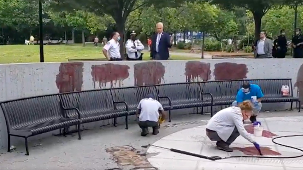NYC Vietnam memorial vandalized with swastikas, veteran insults