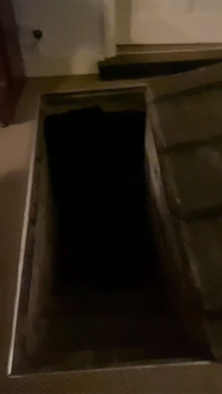 Creepy hidden cellar full of green liquid discovered in vacation home