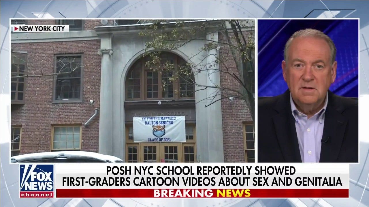 Huckabee blasts 'embarrassing and disgusting' NYC private school's explicit sex-ed for 1st graders