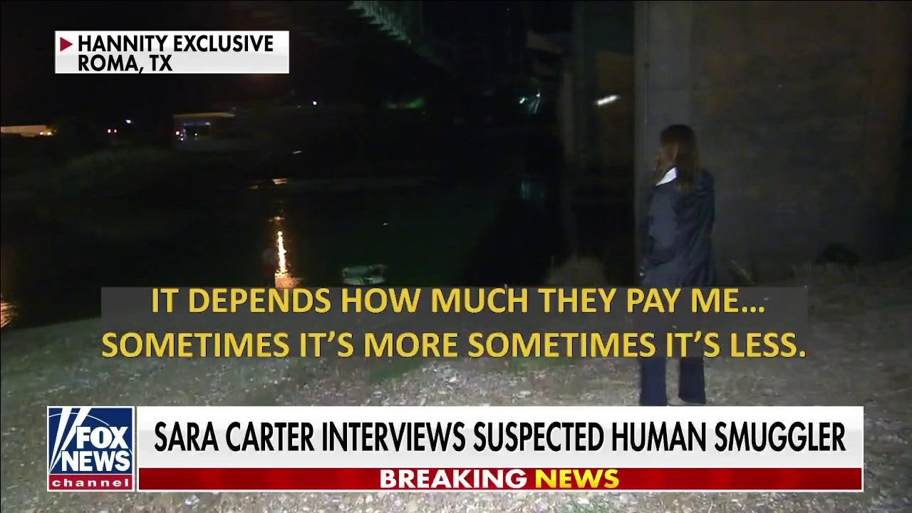 Hannity Exclusive: Sara Carter interviews suspected human smuggler; captures video of near-drowning