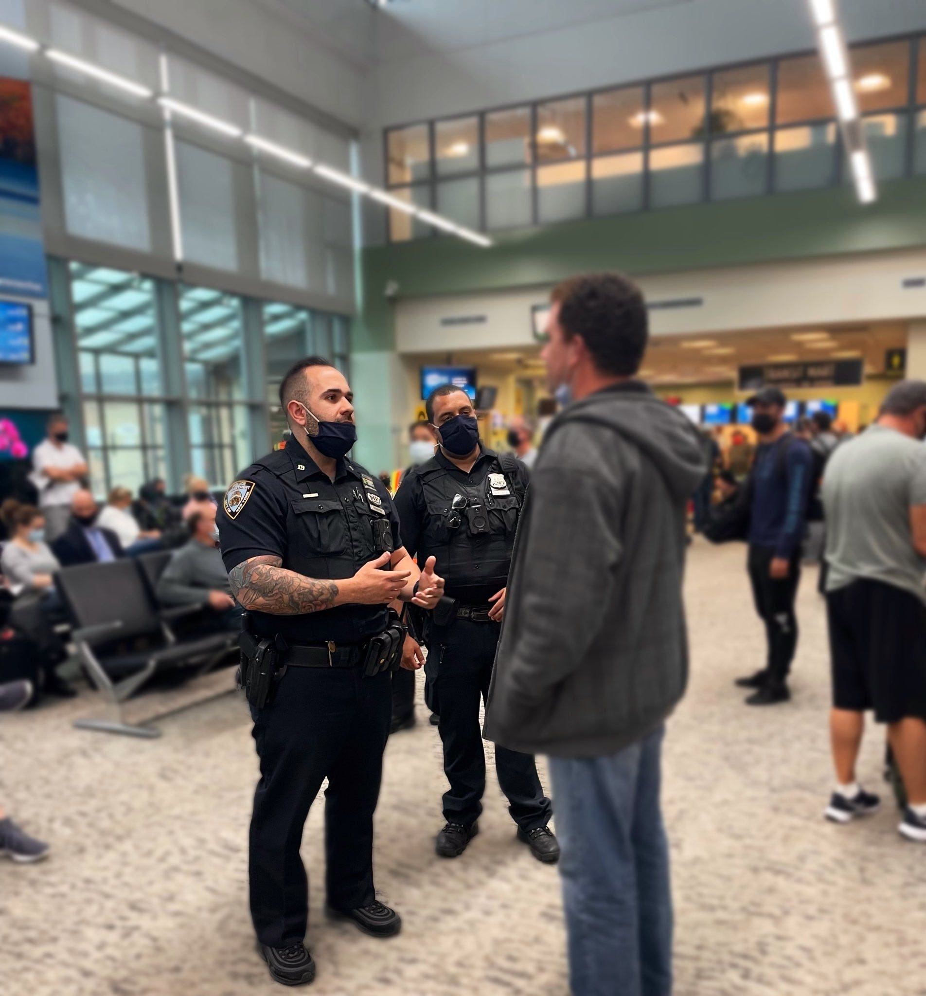 NYPD officers help autistic man with Parkinson's disease who got lost in NYC return home to Florida